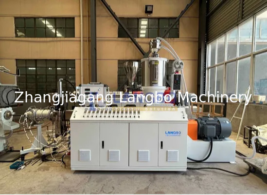 Kalite  Natural Gas Pe Pipe Production Line , Single Screw Extruder Hdpe Pipe Machine fabrika