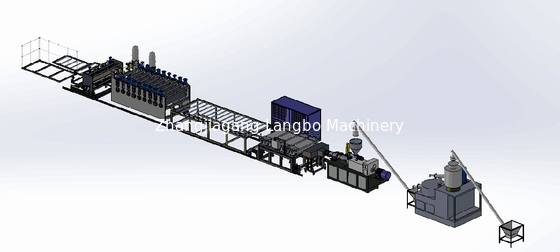 Çift Vidalı PVC Köpük Levha Ekstrüzyon Hattı 110kw Yapma Makinesi