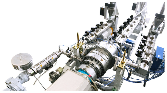 Tek vidalı Ekstrüzer / Ekstrüzyon 315mm-450mm PE HDPE boru yapım makinesi