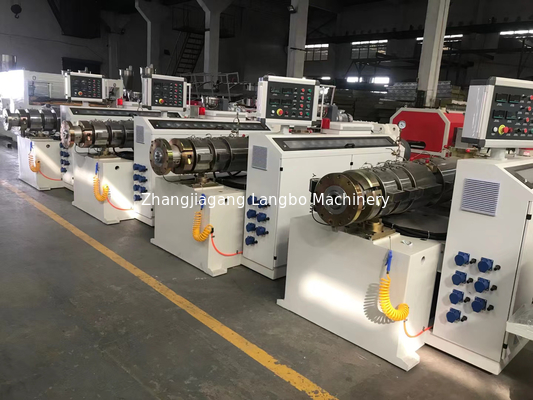 16-315mm PVC Elektrik Hattı Boru Akıtma Su Boru Ekstrüzyon Makinesi Üretim hattı