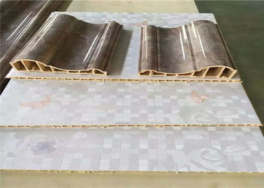 350KG / H Ürün Hızı WPC Duvar Paneli Makinesi, PLC Kontrollü WPC Profil Üretim Hattı