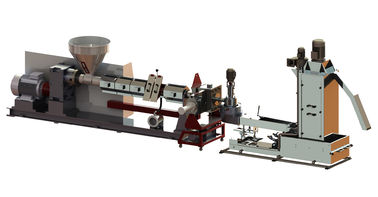 HDPE / PET Plastik Pelet Makinesi Tek Kademeli Ekstruder Enerji Tasarrufu