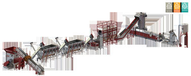 Yüksek Performanslı Geri Dönüşüm Plastik Makinesi, 200-1000kg / H Plastik Atık Makinesi