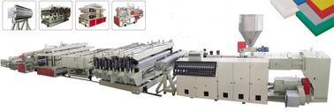 WPC / PVC Köpük Kurulu Makinası 380V Giriş Gerilimi ISO Onayı