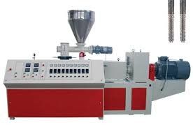 Plastik Konik Çift Vidalı Ekstruder Pvc Boru Ekstrüzyon Makinesi
