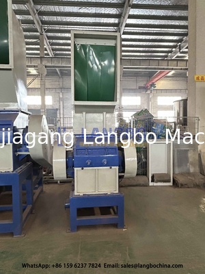 37KW PVC borular için kırıcı Plastik atık geri dönüşüm makinesi hattı