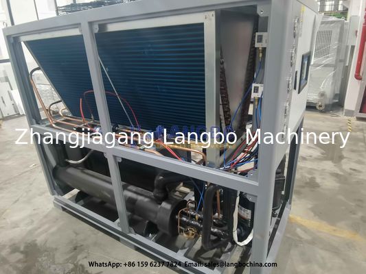 HDPE boru ekstrüzyon hattı en kaliteli hava soğutmalı soğutucu makine R4047C / R22 soğutucu ile donatılmıştır