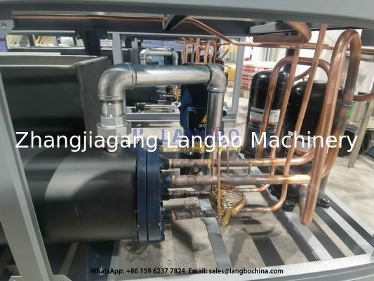 HDPE boru ekstrüzyon hattı en kaliteli hava soğutmalı soğutucu makine R4047C / R22 soğutucu ile donatılmıştır