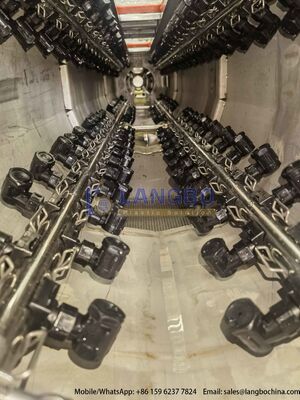 50-200mm PVC-U boru çıkartma hattı 80/156 55kw entegre vites kutusu ve  motoru ile