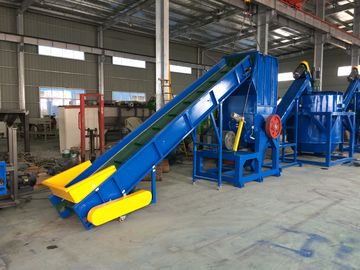 PP PE Filmler Strand Plastik Pelet Makinesi Tek Vidalı Çift Kademeli Çekme Kayışı