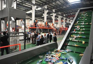 Pul PET Geri Dönüşüm Hattı, Plastik Yıkama Hattı Boru Kurutma Sistemi Uzun Dayanıklılık