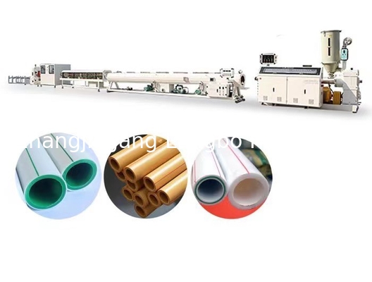 Tek vidalı PPR boru çıkartma üretim hattı Plastik çıkartma makinesi PPR cam lif boru çıkartma makinesi