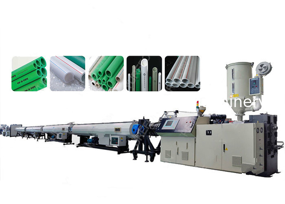 Tek vidalı PPR boru çıkartma üretim hattı Plastik çıkartma makinesi PPR cam lif boru çıkartma makinesi