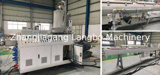 Tek vidalı PPR boru çıkartma üretim hattı Plastik çıkartma makinesi PPR cam lif boru çıkartma makinesi