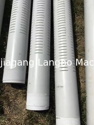 Su ekranı boru yapım makinesi plastik boru yuvalama makinesi PVC boru makinesi PVC PE boru delik makinesi boru üretim makinesi