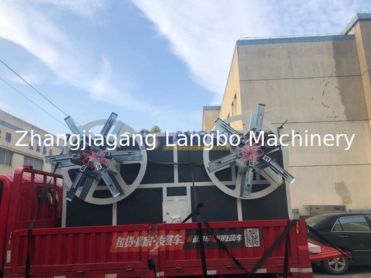 PE dalgalanmış boru extruder için boru sargı makinesi