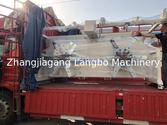 Çifte İstasyon Plastik Küp Rewinder Makine PE HDPE Dalgalanmış Boru Winder Coiler