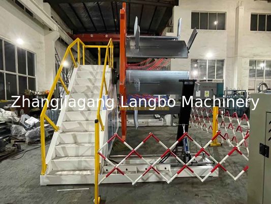 PE Büyük Çaplı Boru Ekstrüzyon Makinesi için Şerit Bağlama Makinesi ile Boru Sarıcı