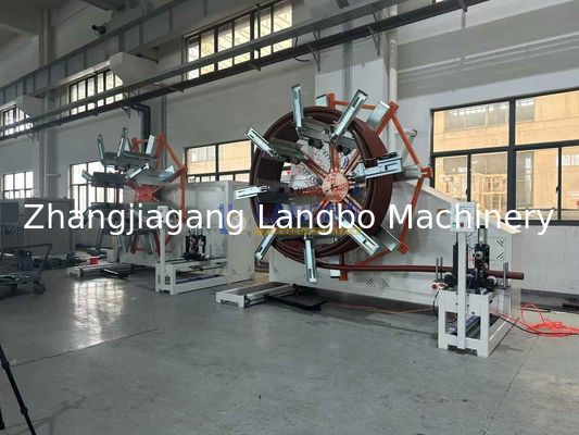 PE İrilik boru boru sarma makinesi Plastik boru sarma makinesini