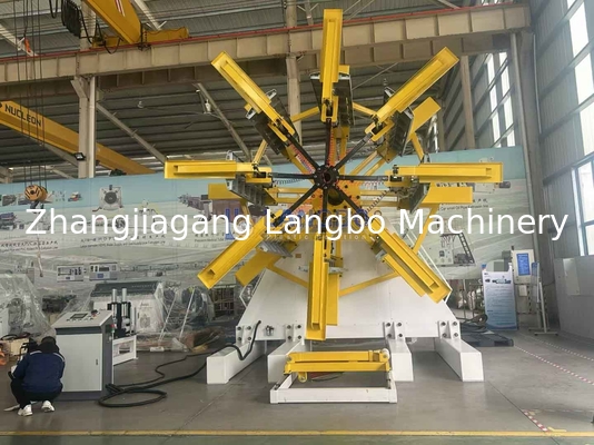 Büyük çaplı HDPE PE boru sargısı sargılı sargı makinesi