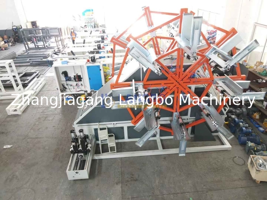HDPE PE dalgalanmış boru extruder için 50mm ile 160mm arasında boru sarma makinesi sargı