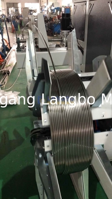 Double Station Plastic PE Coiling Winder Coiler with Automatic Strapping for Pipes