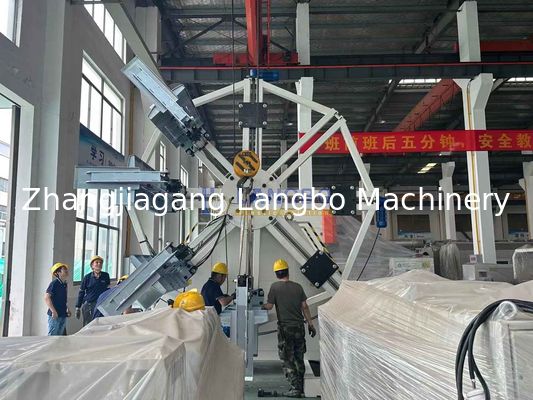 PE İrilik boru boru sarma makinesi Plastik boru sarma makinesini