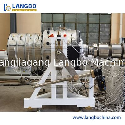 PVC PE boru çıkartma makinesi Plastik boru makinesi Gaz Su Teslimi Üretim hattı HDPE çıkartma makinesi