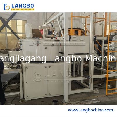 WPC PVC toz reçinesi için Yüksek Hızlı Sıcak/Soğuk Plastik Turbo Karıştırıcı