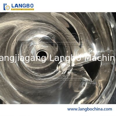 Yüksek Hızlı Profesyonel PVC Plastik Karıştırıcı, Isıtma ve Soğutma ile Plastik Tozu, Polietilen, ABS Parçacıkları vb için idealdir.