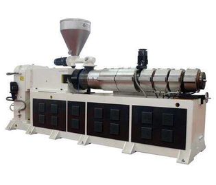 50HZ Konik Çift Vidalı Extruder Makinesi PVC Su Soğutma İkiz Boru Yapımı