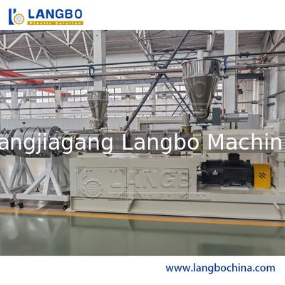 Toz / Talaşsız Kesme Sistemli 150KG / Yüksek Kapasiteli PVC Boru Ekstrüzyon Hattı