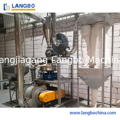 Atık Plastik PE PP EVA Peletleri Hurdaları PVC Flake Öğütme Toz Haline Getirme Makinesi