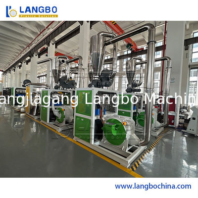 Kullanılmış Plastik Atık Geri Dönüştürme Makinesi PVC PP PE HDPE Pellet Pulverizer