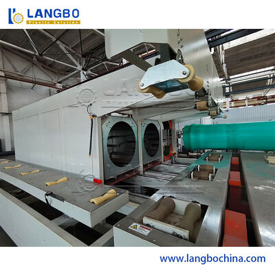 250mm RU Plastik boru çınlama makinesi Tam otomatik