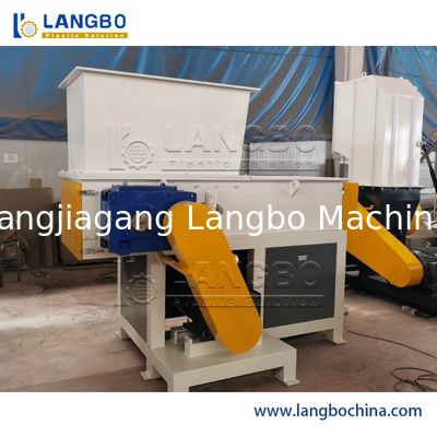 Atık PP PE Büyük Film Torbalar Tek Çubuklu Plastik Kırıcı Makinesi