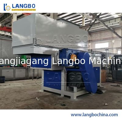 Tek Çift Çaplı Kauçuk Lastik Atık Plastik Şişe Metal Atık Yıkıcı Makine