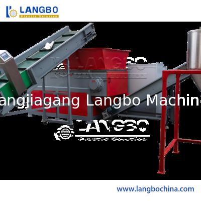 PP/PE/Tarım Filmi/Dokuma Çuval/Naylon/Şişe Flake/Boru Parçalayıcı Kırıcı Yıkama Makinesi Plastik Geri Dönüşüm Makinesi