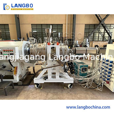 PE boru ekstrüsiyon üretim hattı Co Ekstrüsiyon Plastik Ekstrüder Makinesi