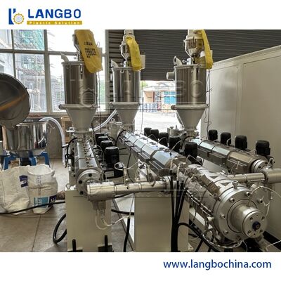 Çok Katmanlı Ppr Boru Ekstrüzyon Hattı 16mm - 63mm 180kg / H  PLC