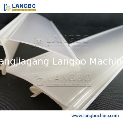 Plastic PP/PE/LDPE Soft PVC Transparent Profile Extruder Hanging Clip Strip Adhesive Price Shelf Label Tag Holder Data Strip Supermarket Shelves Making Machine