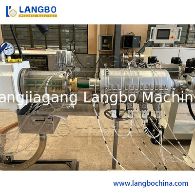 Plastik PPR Boru Ekstrüzyon Hattı ABB Invertör Çift Vidalı Çeşitli Çap