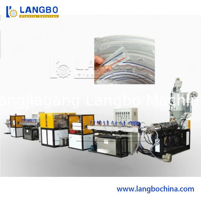 PVC Naylon Örgülü Hortum Borusu 16-32mm Ekstrüder Plastik PVC Yumuşak Bahçe Hortumu İmalatı Su Borusu Tüpü Yapma Makinesi