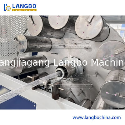 PVC Bahçe Sulama Hortumu Makinesi Plastik PVC Yumuşak Örgülü Fiber Takviyeli Esnek Boru Tüp Ekstrüzyon Makinesi