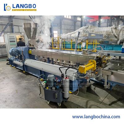 150kg / H Plastik Pelet Makinesi Yarı Otomatik Üst Besleme