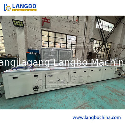 55/110 Conical Twin Screw Extruder PVC Profile Extrusion Line for 1180mm Cable Trunk with 22KW Motor Power