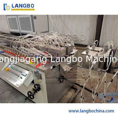 PVC Trunk Ekstrüzyon hattı Kablo Tel Koruma Trunking Profil Yapma Makinesini Punching Cihazı ile