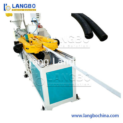 PP PE HDPE PVC PA Boru Ekstrüzyon hattı Gaz Su boru Akıtkan Elektrikli hortum borusu Üretimi Tek Duvarlı Dalgalanmış Plastik Boru Ekstrüzyon hattı