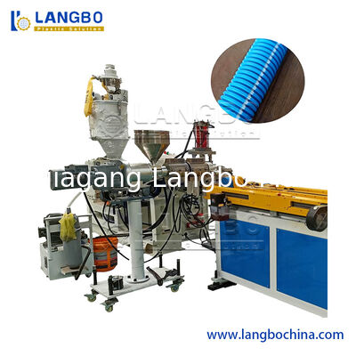 Klima Borusu Çamaşır Makinesi Borusu PE PP PA PVC Tek Cidarlı Oluklu Boru Ekstrüzyon Hattı