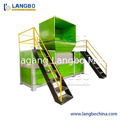 Plastik Atık Hurda Metal Kontrplak Ahşap Palet Plastik PP HDPE LDPE PVC Yığınları Atık Boru Geri Dönüşüm Tek Şaftlı Öğütücü Makinesi